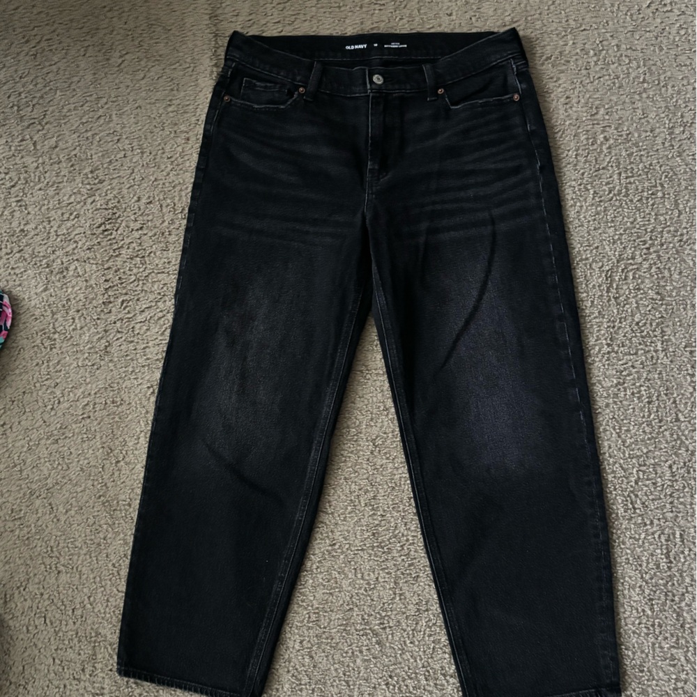Old Navy Black Wide-Leg Jeans
